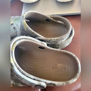 Kids camo crocs